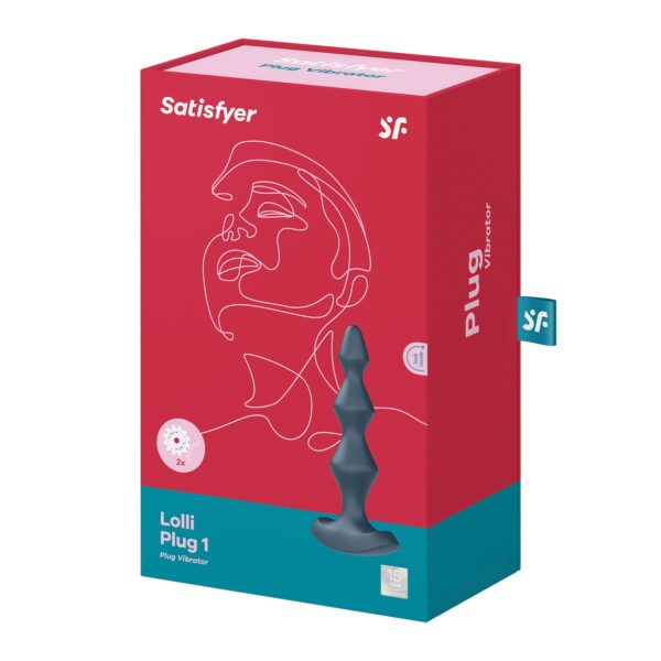 Анальний стимулятор-намистини з двома моторами Satisfyer Lolli-Plug 1 Dark teal - Зображення 5