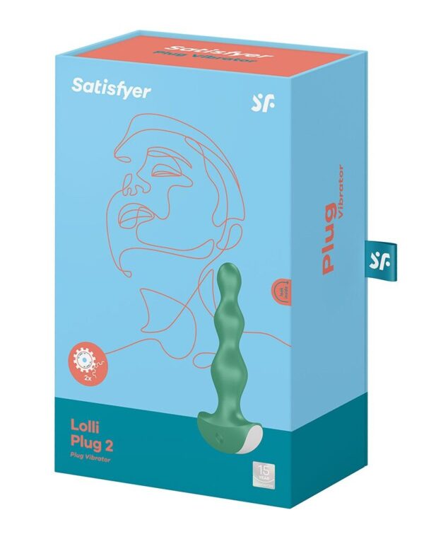 Анальний стимулятор-намистини з двома моторами Satisfyer Lolli-Plug 2 Green - Зображення 6