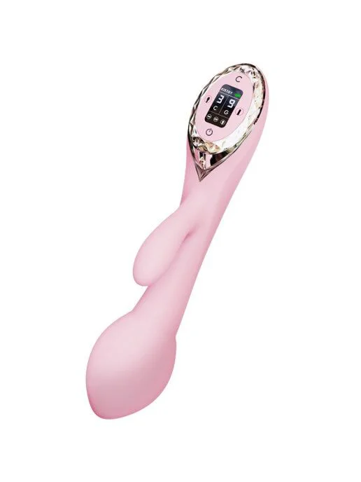 Вібратор-кролик з голівкою KISTOY A-King, що надувається, LED-екран - Зображення 2