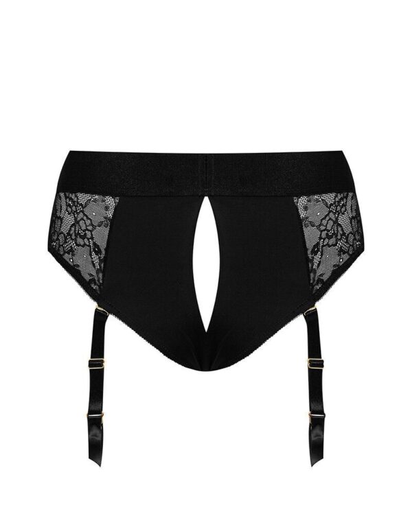 Мереживні труси для страпону з підв'язками для панчох Strap-On-Me DIVA HARNESS - XL - Зображення 4