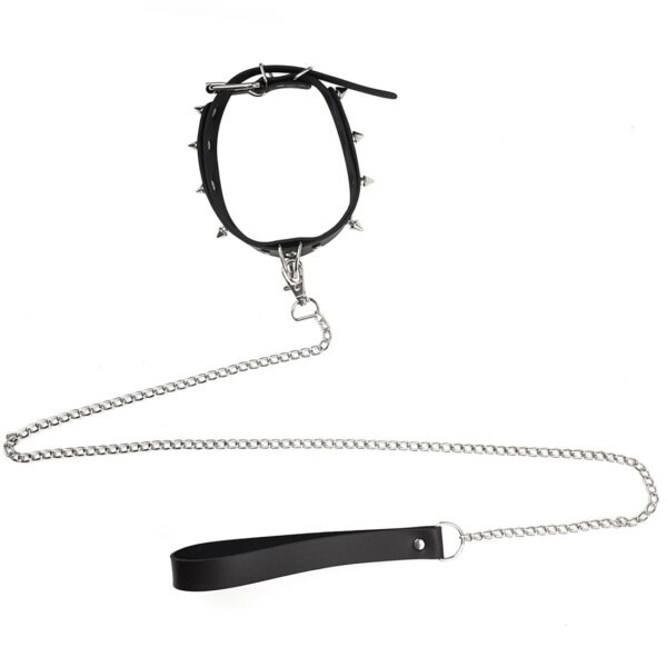 Нашийник з шипами та повідцем Art of Sex - Collar Spikes and Leash - Зображення 5
