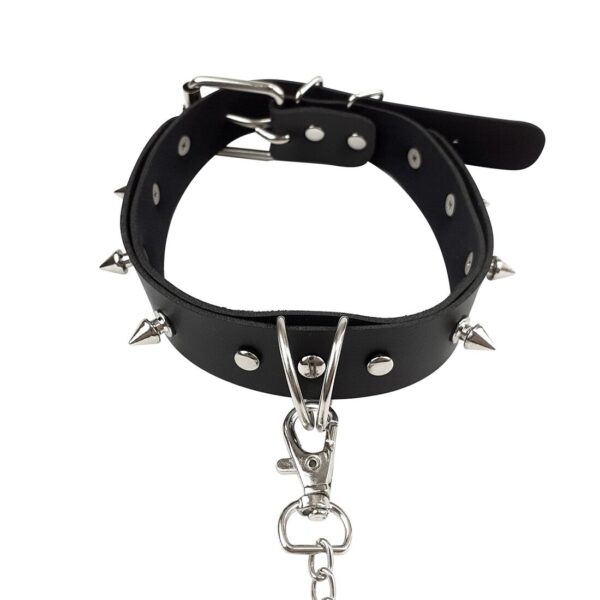 Нашийник з шипами та повідцем Art of Sex - Collar Spikes and Leash - Зображення 6