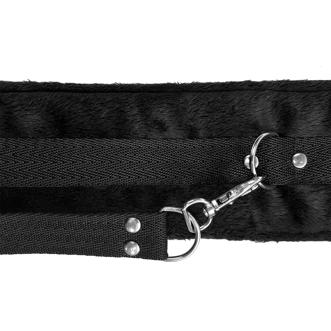 Набір нашийник з повідцем та маска Art of Sex – Soft Touch Light, чорний - Зображення 7