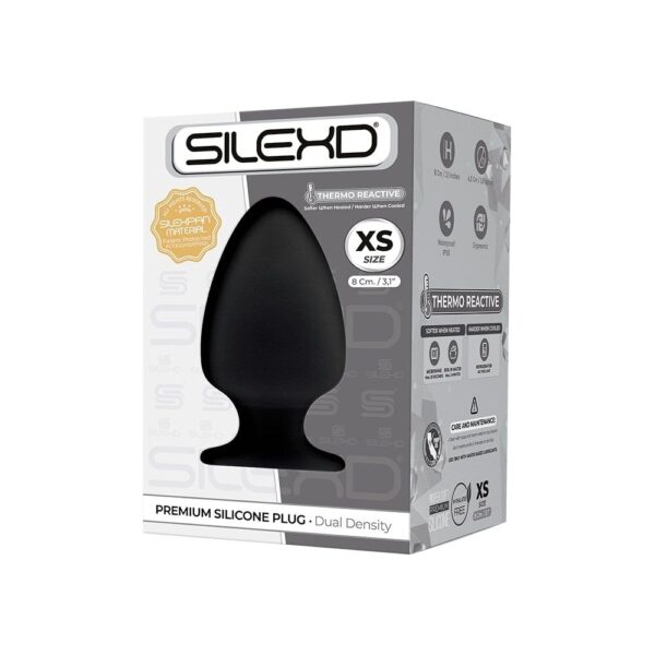 Анальна пробка SilexD (Model 1 size XS) двошарова, силікон + Silexpan, діаметр 4,5 см - Зображення 2