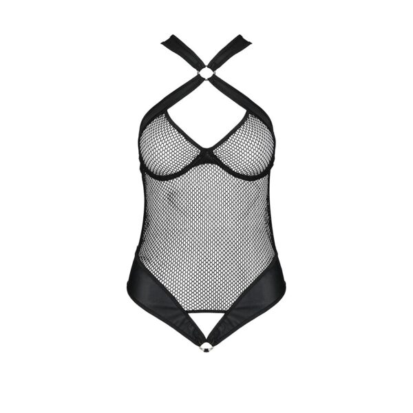 Сітчастий боді з халтером Passion Amanda Body XXL/XXXL, black - Зображення 3