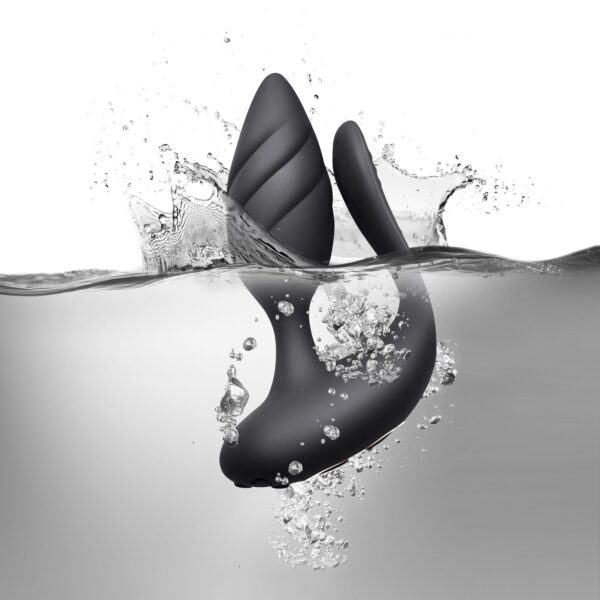 Анально-вагінальний вібратор для пар Rocks Off Cocktail Black, пульт ДК - Зображення 3