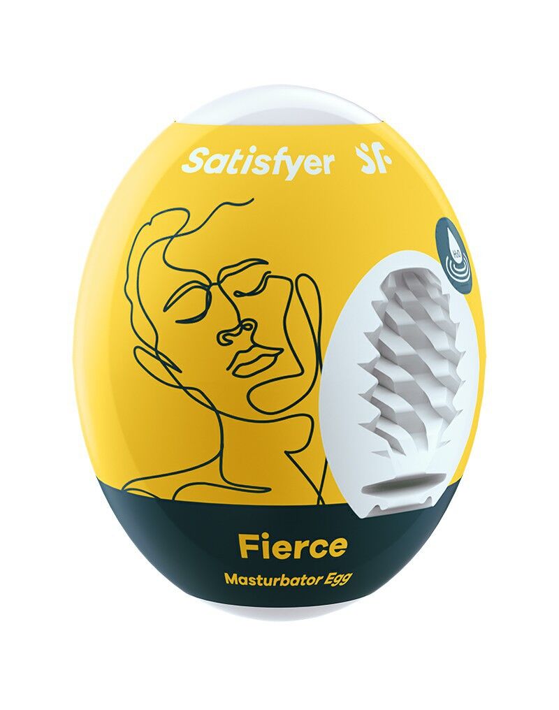 Самозмащувальний мастурбатор-яйце Satisfyer Masturbator Egg Fierce, одноразовий, не потребує змазки - Зображення 2