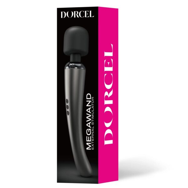Потужний вібромасажер Dorcel Megawand Chrome Silver який перезаряджається, 160 режимів - Зображення 7
