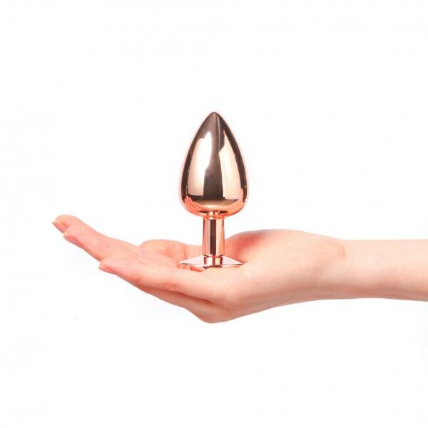 Металева анальна пробка із прикрасою у вигляді кристалу Dorcel - Diamond Plug L - Зображення 4