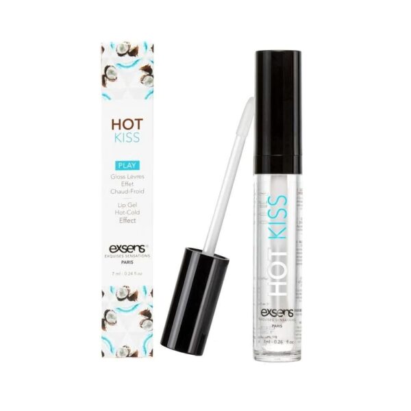 Стимулювальний блиск для губ EXSENS Coconut Hot Kiss 7 мл, зігріває та охолоджує - Зображення 2