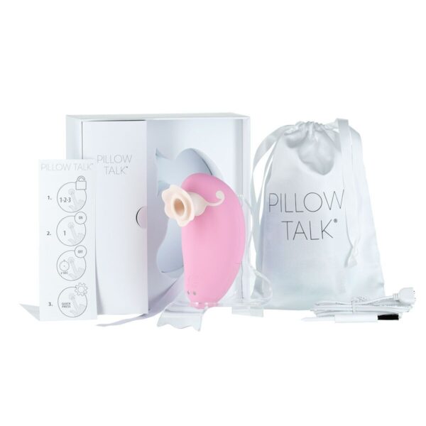 Розкішний вакуумний кліторальний стимулятор Pillow Talk - Dreamy Pink із кристалом Swarovski - Зображення 5