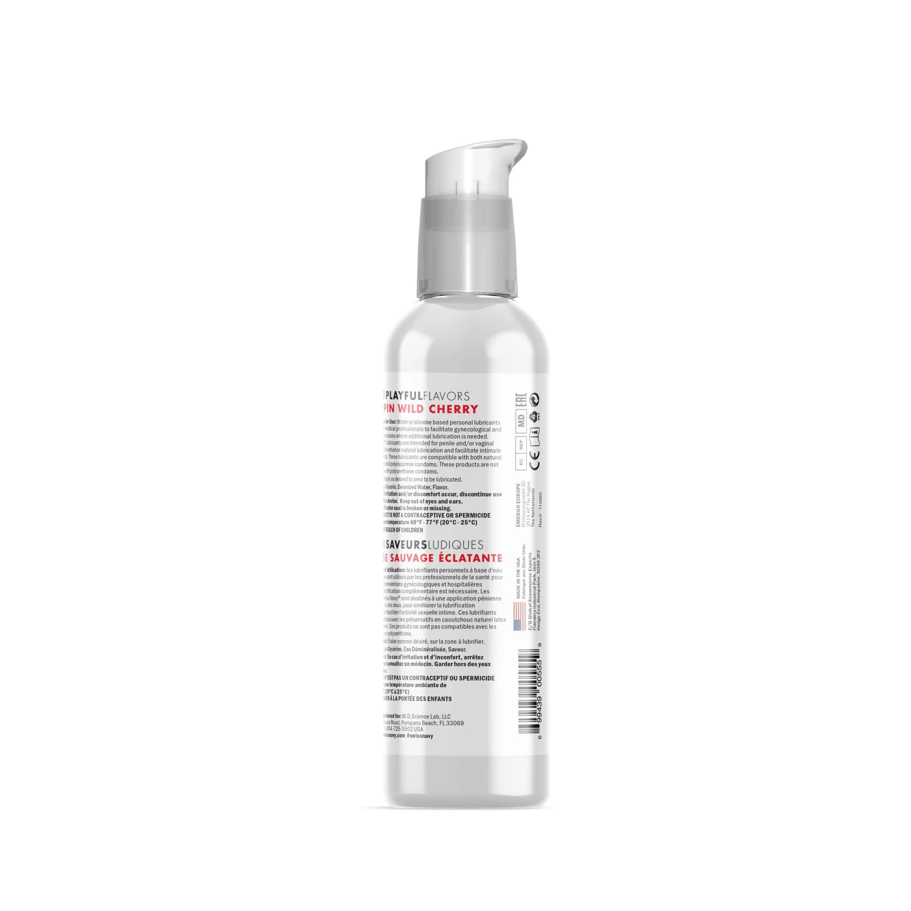 Лубрикант на водній основі Swiss Navy 4 in 1 Poppin Wild Cherry 118 мл - Зображення 3