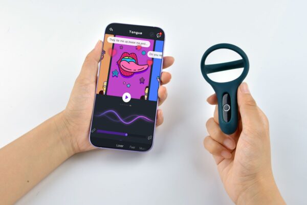 Подвійне ерекційне кільце Fun Town Rise Turquoise, керування зі смартфона - Зображення 8