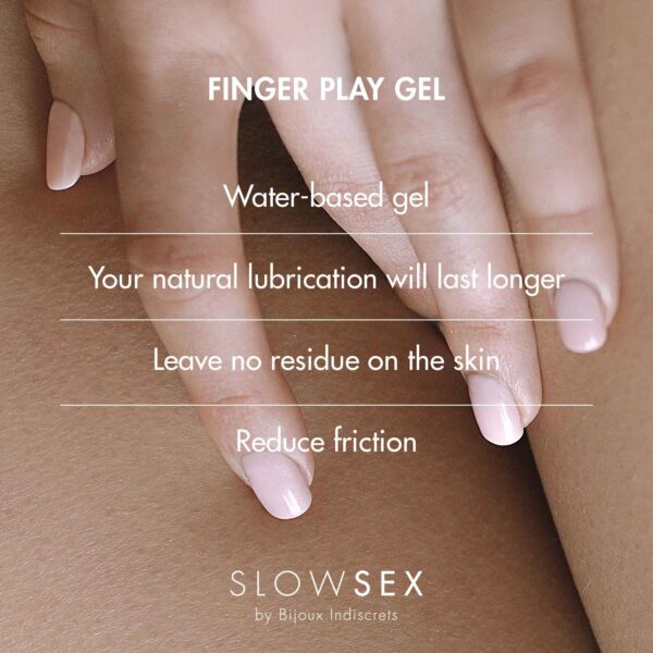 Гель-змазка для мастурбації Bijoux Indiscrets Slow Sex Finger play gel - Зображення 4