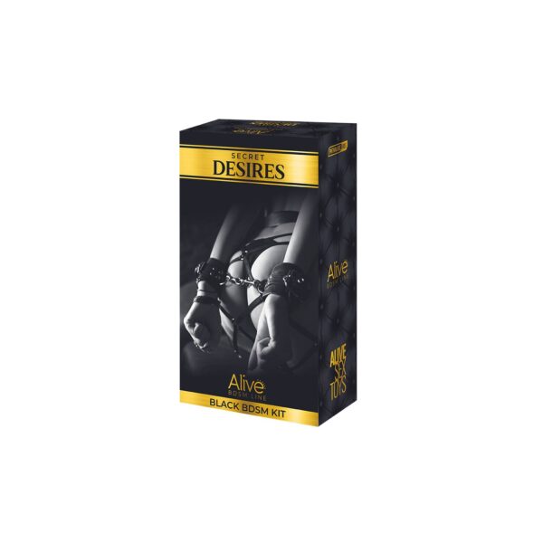 Набір аксесуарів БДСМ Alive Secret Desires Black Kit (8 pcs) - Зображення 2