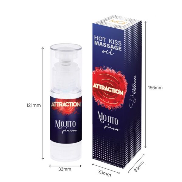 Їстівна масажна олія MAI Attraction Mojito Hot Kiss (50 мл) - Зображення 4