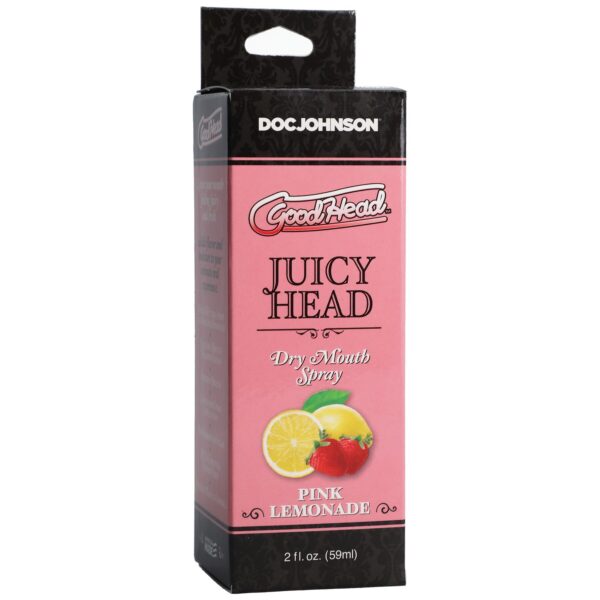 Зволожувальний спрей оральний Doc Johnson GoodHead – Juicy Head Dry Mouth Spray – Pink Lemonade 59мл - Зображення 2
