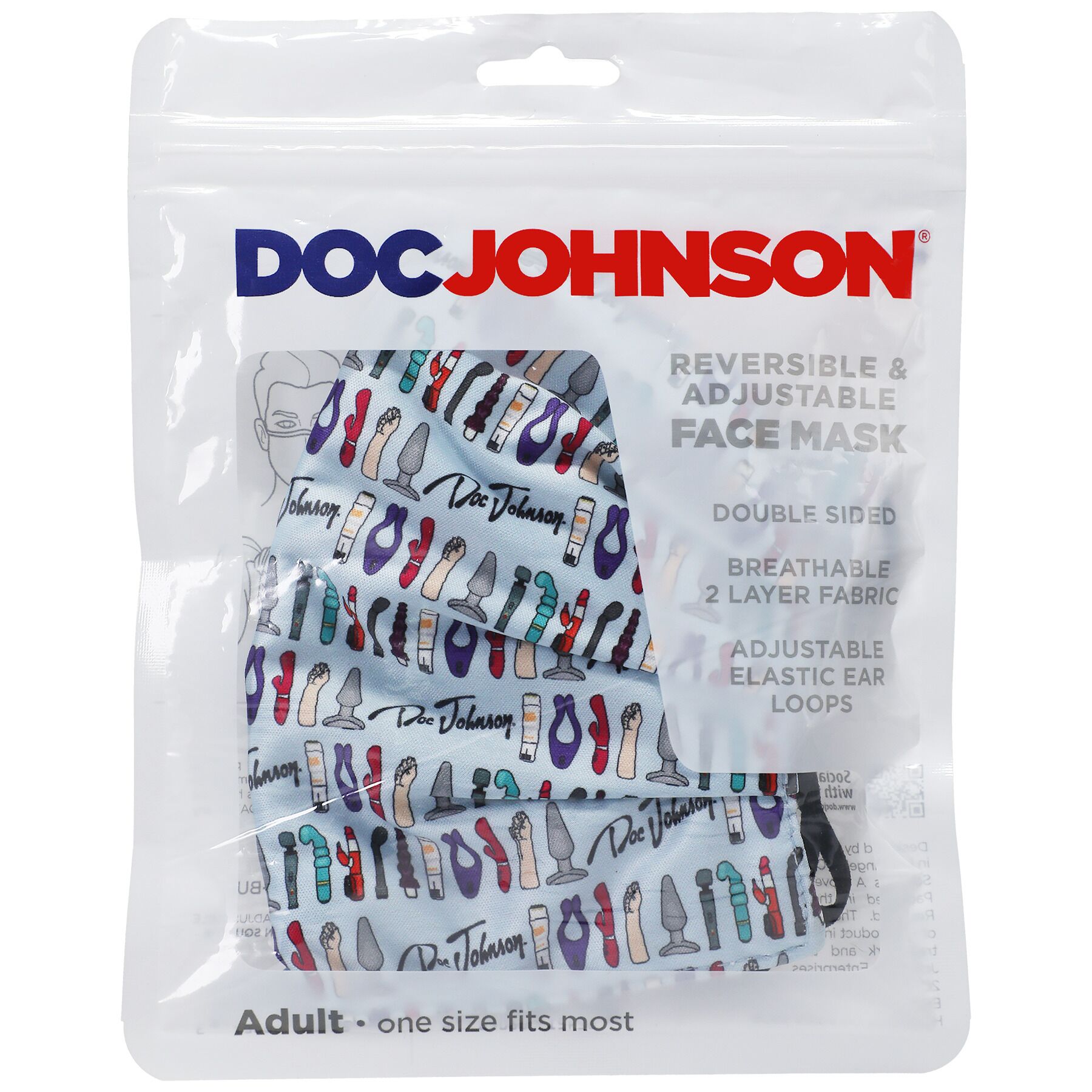 Двостороння маска Doc Johnson - стильний аксесуар