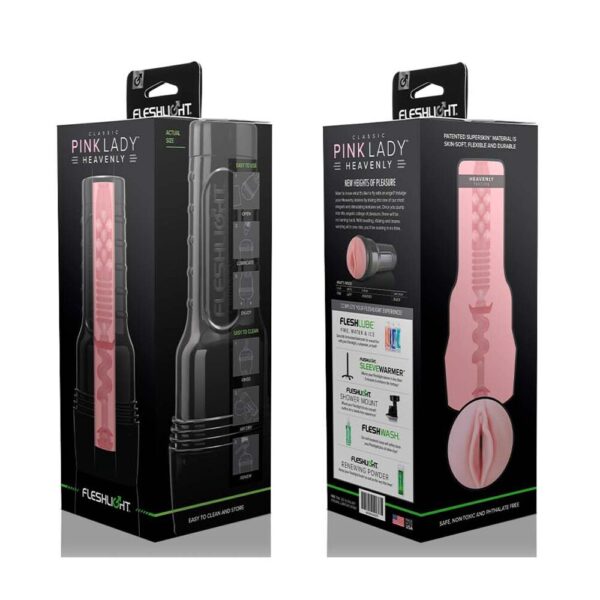 Мастурбатор-вагіна Fleshlight Pink Lady Heavenly Нова текстура - Зображення 4