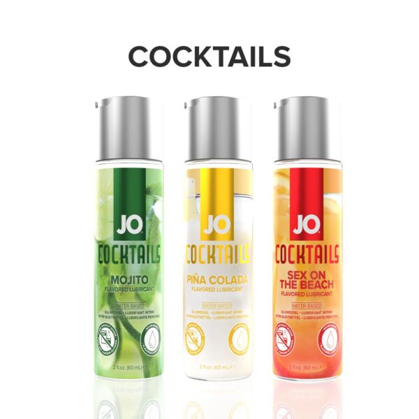 Лубрикант на водній основі JO Cocktails - Sex on the Beach без цукру, рослинний гліцерин (60 мл) - Зображення 6