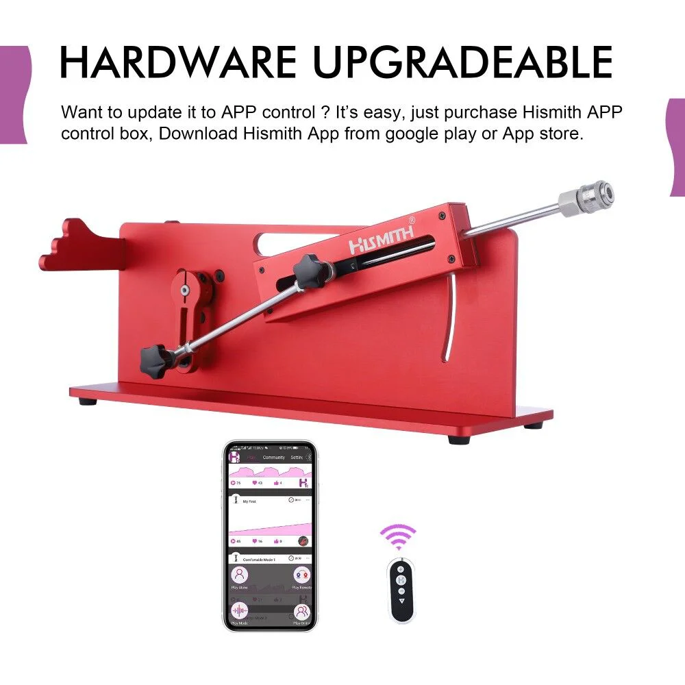 Смарт секс-машина Hismith Table Top 2.0 Pro APP Red, настільна версія - Зображення 7
