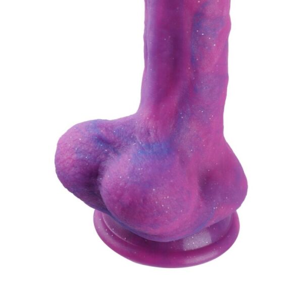 Фалоімітатор 8.2″ з вібрацією для секс-машин Hismith Purple Silicone Dildo with Vibe, KlicLok - Зображення 5