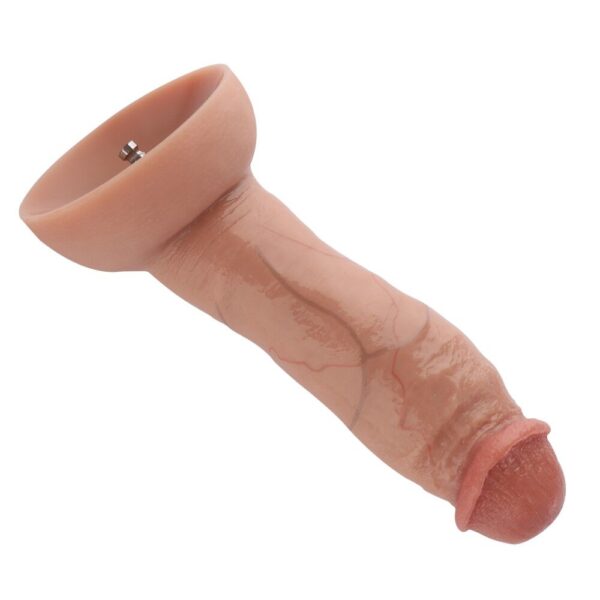Гіперреалістичний фалоімітатор для секс-машин Hismith Hyper Realistic Silicone Dildo, KlicLok - Зображення 5