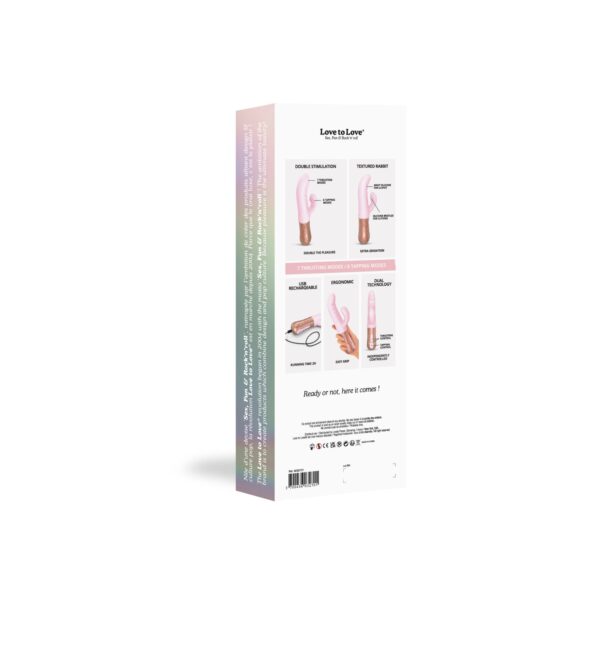 Подвійний пульсатор-кролик Love To Love SASSY BUNNY - BABY PINK - Зображення 9
