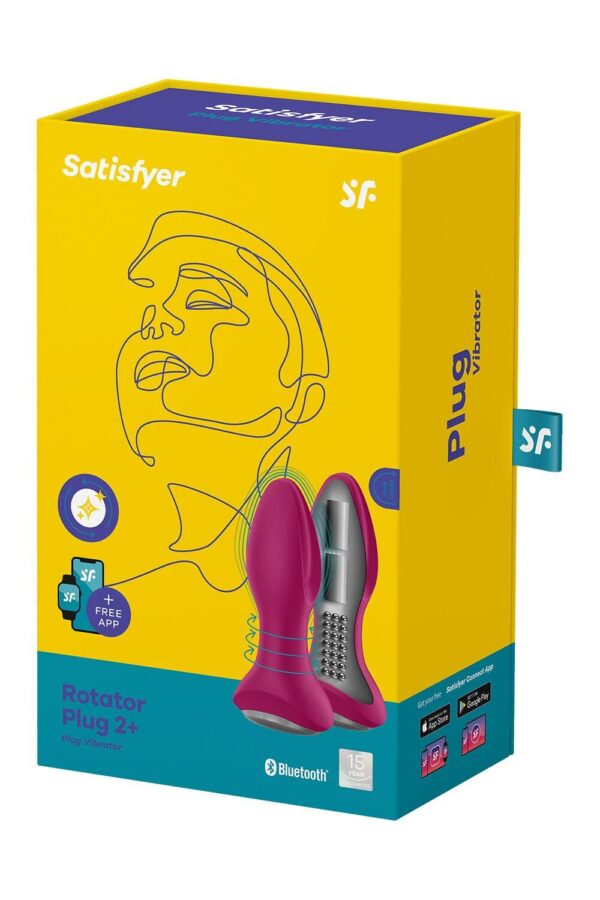 Анальна смарт вібропробка із перлинним масажем Satisfyer Rotator Plug 2+ Violet - Зображення 9