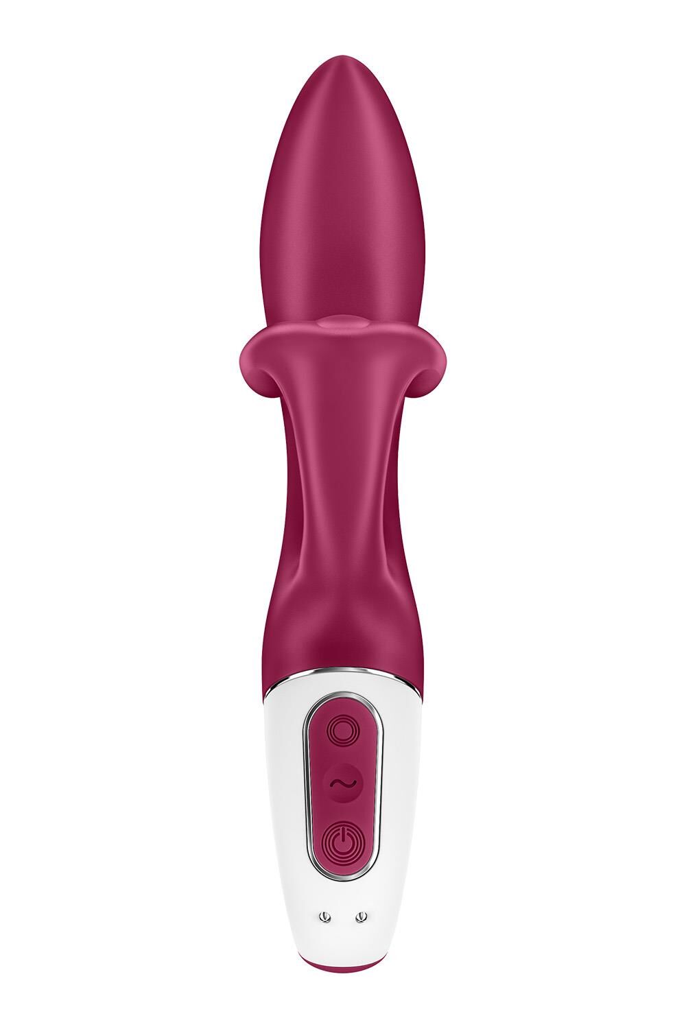 Вібратор-кролик із потрійним відростком Satisfyer Embrace me Berry, 2 мотори, діаметр 3,6 см - Зображення 5