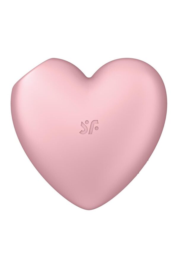 Вакуумний стимулятор-серце з вібрацією Satisfyer Cutie Heart Light Red - Зображення 4