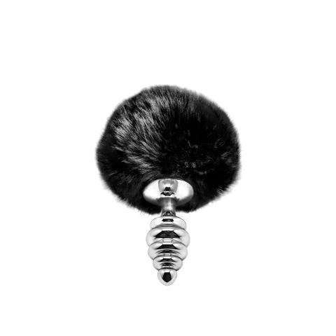 Metaleva prohka z krolyachym khvostykom Alive Fluffy Twist Plug S, 2.9 cm