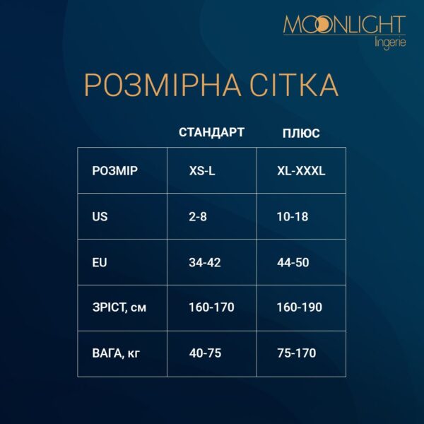 Боді Moonlight Model 11 XS-L Black, глибоке декольте, вставки з великої сітки з боків, імітація трус - Зображення 4
