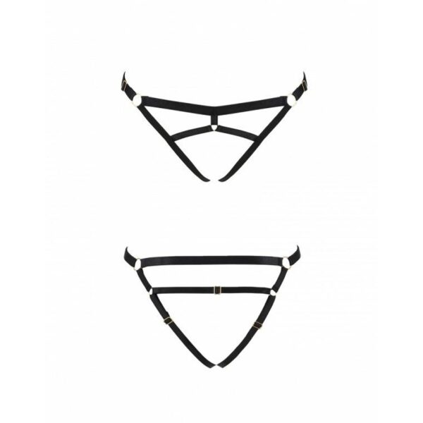 Трусики-стрінги зі стреп Passion Exclusive KELIS THONG XXL/XXXL, black - Зображення 5