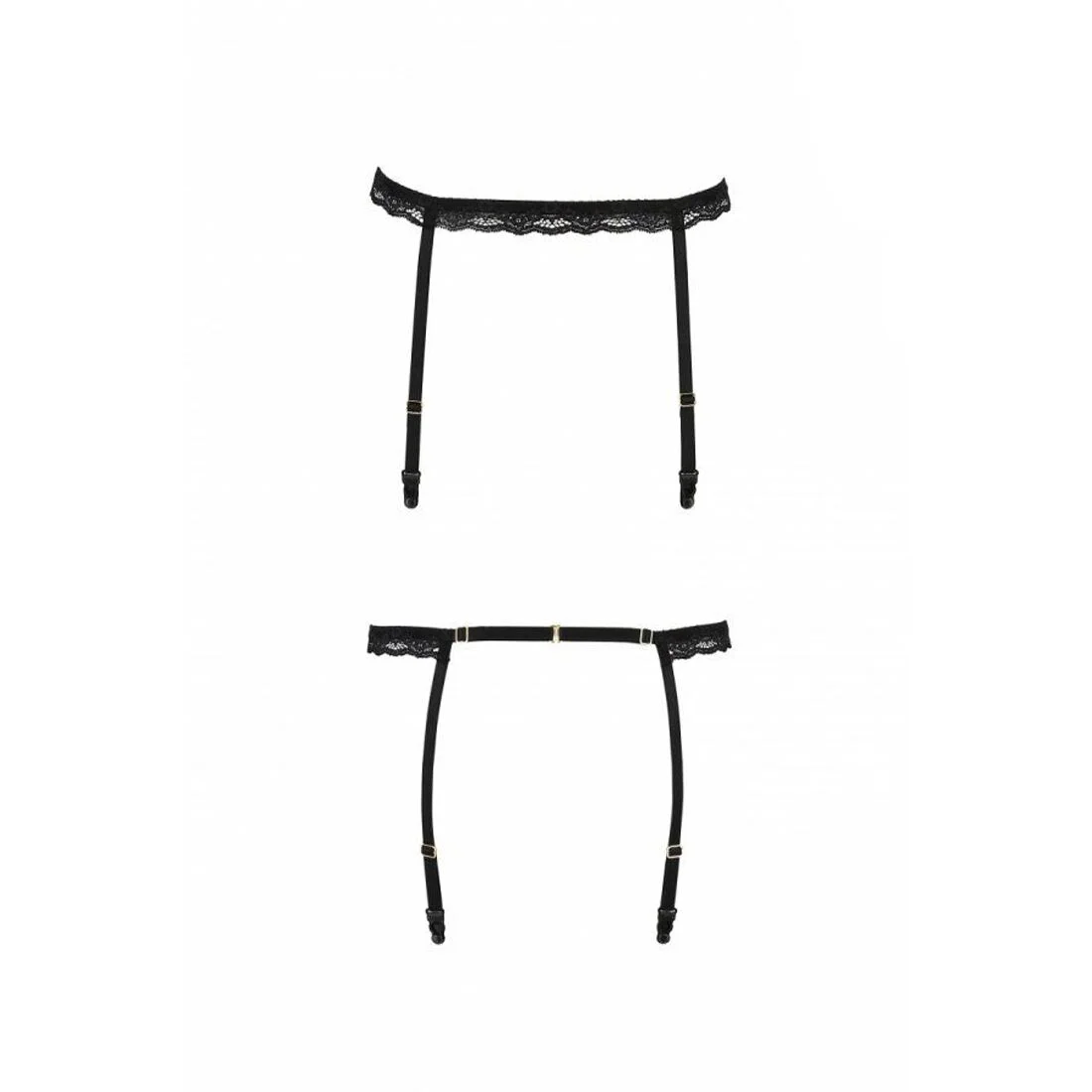 Пояс-стрепи для панчіх Passion Exclusive SHELLY GARTER BELT XXL/XXXL, black - Зображення 5