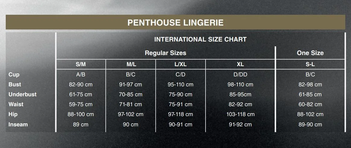 Боді Penthouse Scandalous XL Black, велика сітка, високий комір, довгі рукави - Зображення 4