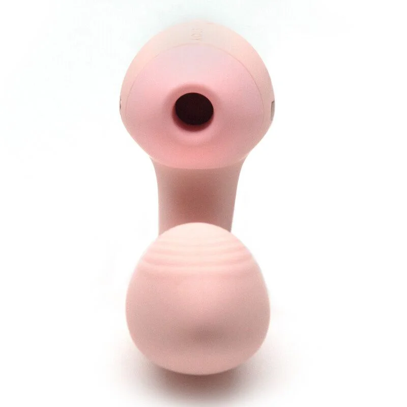Вакуумний вібратор KISTOY Tina Mini Light Pink, вагінально-кліторальний - Зображення 3