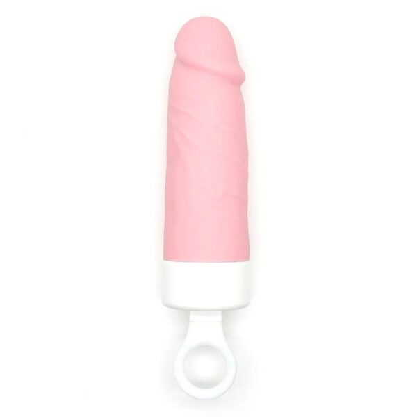 Вібратор CuteVibe Teddy Brown (Pink Dildo), реалістичний вібратор під виглядом морозива - Зображення 3