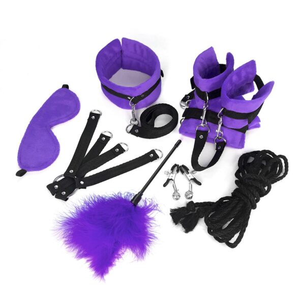 BDSM-набір Art of Sex – Soft Touch BDSM Set, фіолетовий, 9 предметів - Зображення 2
