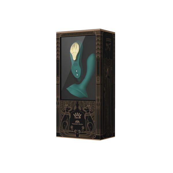 Смарт-вібратор у трусики Zalo - AYA Turquoise Green, насадка та пульт ДК - Зображення 9