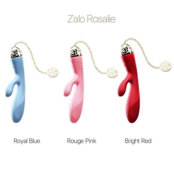 Смартвібратор-кролик Zalo — Rosalie Rouge Pink - Зображення 10