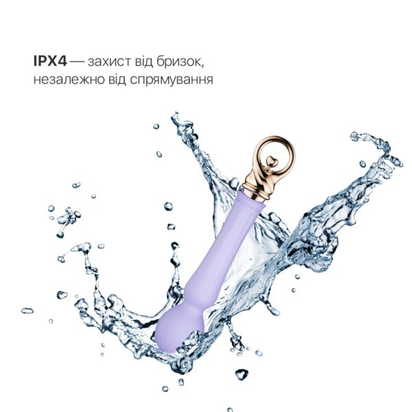 Вібромасажер із підігрівом Zalo Sweet Magic - Confidence Wand Fantasy Violet - Зображення 5