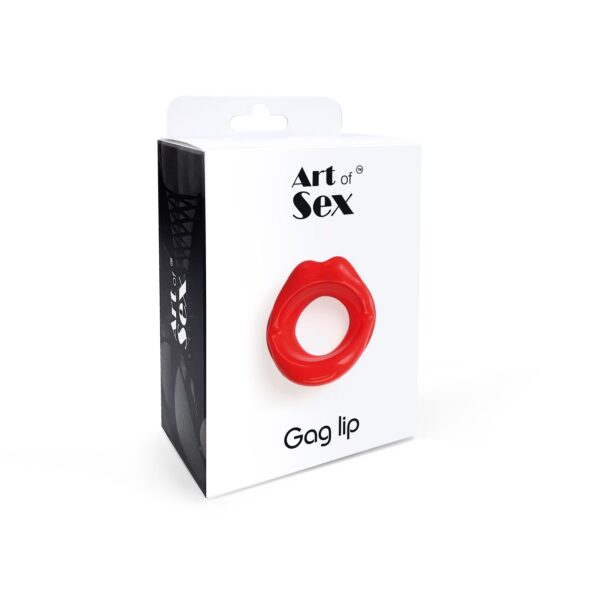 Кляп-розширювач у формі губ Art of Sex – Gag lip, червоний - Зображення 4