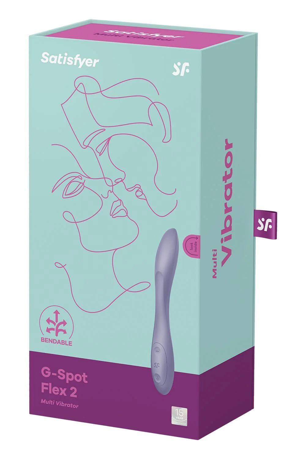 Універсальний вібратор Satisfyer G-Spot Flex 2, гнучкий стовбур із фіксацією положення - Зображення 4