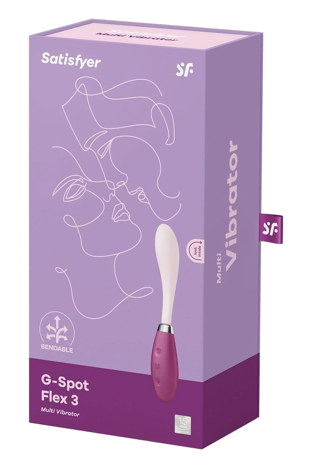 Вібратор Satisfyer G-Spot Flex 3 Red, гнучкий стовбур із фіксацією положення - Зображення 6