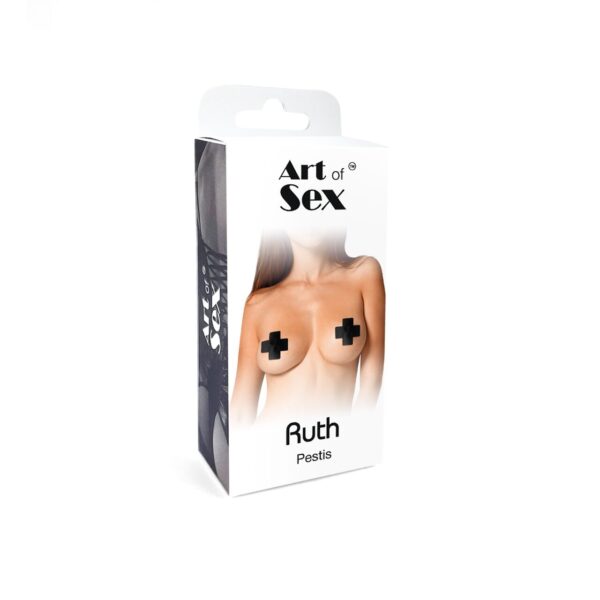 Сексуальні наклейки на груди Art of Sex – Ruth. Чорний - Зображення 4