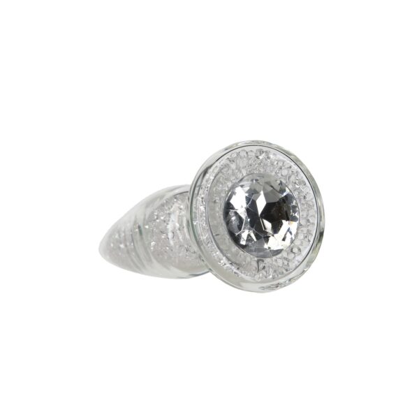 Скляна анальна пробка Pillow Talk Fancy Luxurious Glass Anal Plug, ⌀3,1см, віброкуля в подарунок - Зображення 2