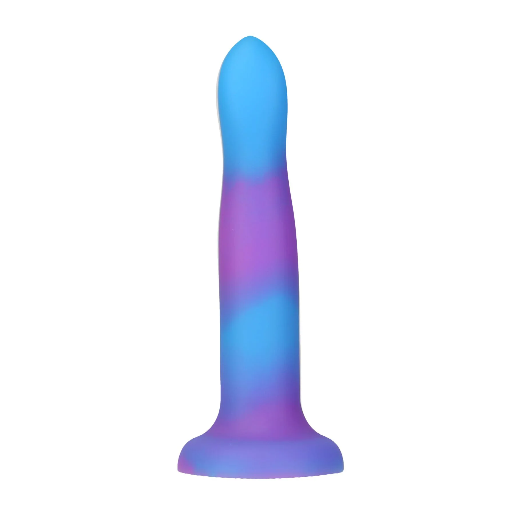 Фалоімітатор, що світиться в темряві, ADDICTION Rave 8″ Glow in the Dark Dildo Blue Purple, 20,3 см - Зображення 3