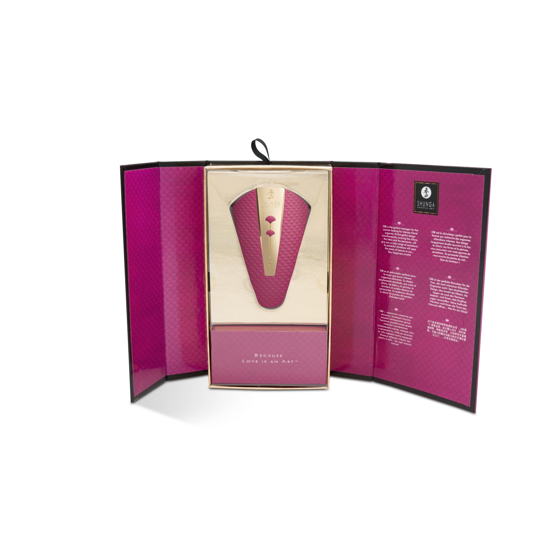 Кліторальний вібратор Shunga Obi Raspberry - Зображення 7