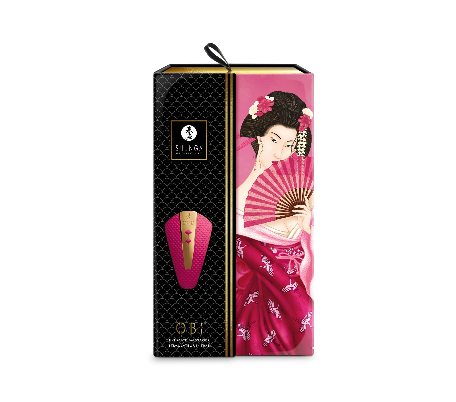 Кліторальний вібратор Shunga Obi Raspberry - Зображення 6